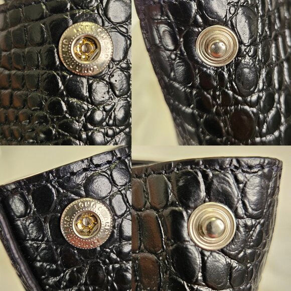 Authentic Longchamp Rosseau Mini Leather Croc Embossed - Picture 12 of 17